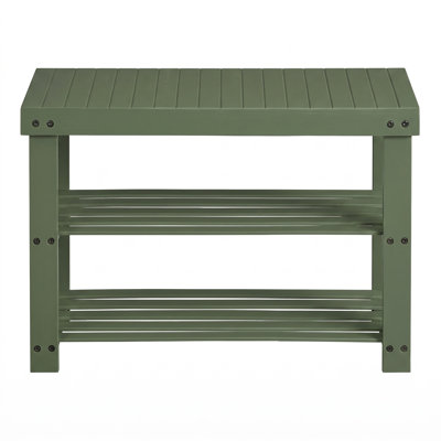 Kankakee Bamboo Shoe Bench