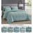Washed Microfiber 7-Pieces Honeycomb Comforter Set with Sheets-209390778-209390781