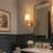 Transitional Victorian Style Wall Sconce with Frosted Glass