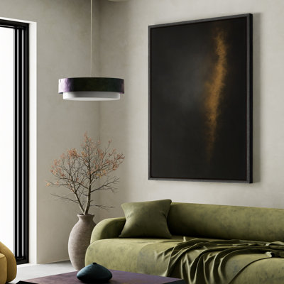Framed Canvas Wall Art - Vintage Abstract Wall Prints for Bedroom - 24"x36"