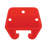 1/4 in. x 7/8 in., Red Drawer Guide Kit