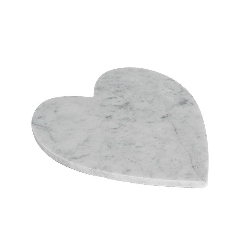 Argon Tableware - Heart Marble Serving Platter - 23 x 27cm