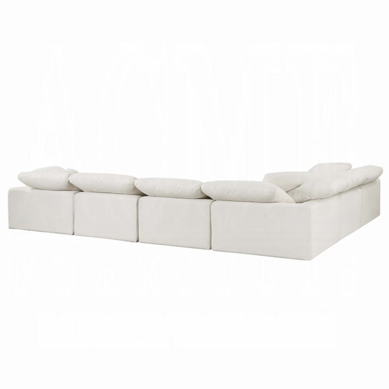 Naveen modulaire - Wedge avec coussin, lin ivoire