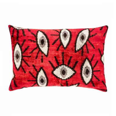  Housse de coussin en soie Ikat