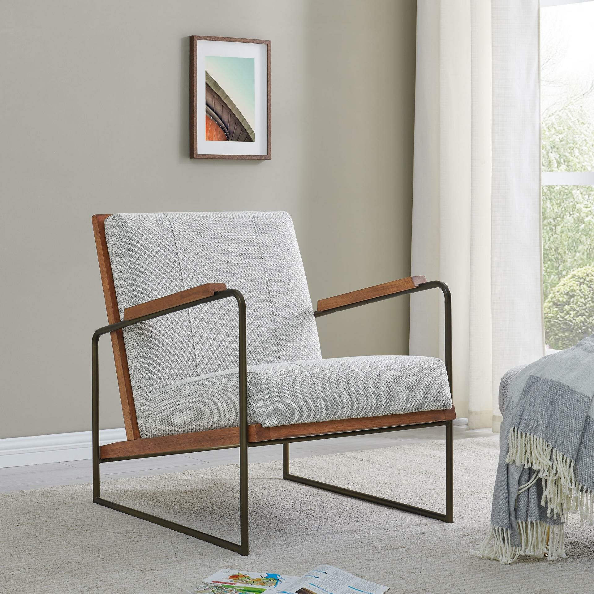 Williston Forge Gillett Upholstered Armchair & Reviews | Wayfair