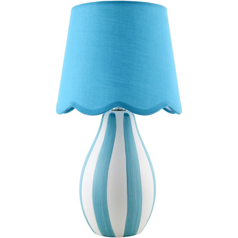 Table Lamp, Blue, Blue/White