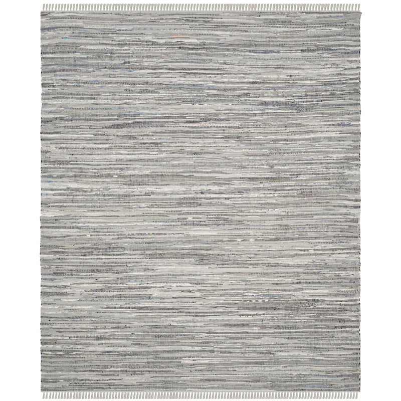 Wincanton Rug Hand Woven Cotton Abstract Rug, Square 8'
