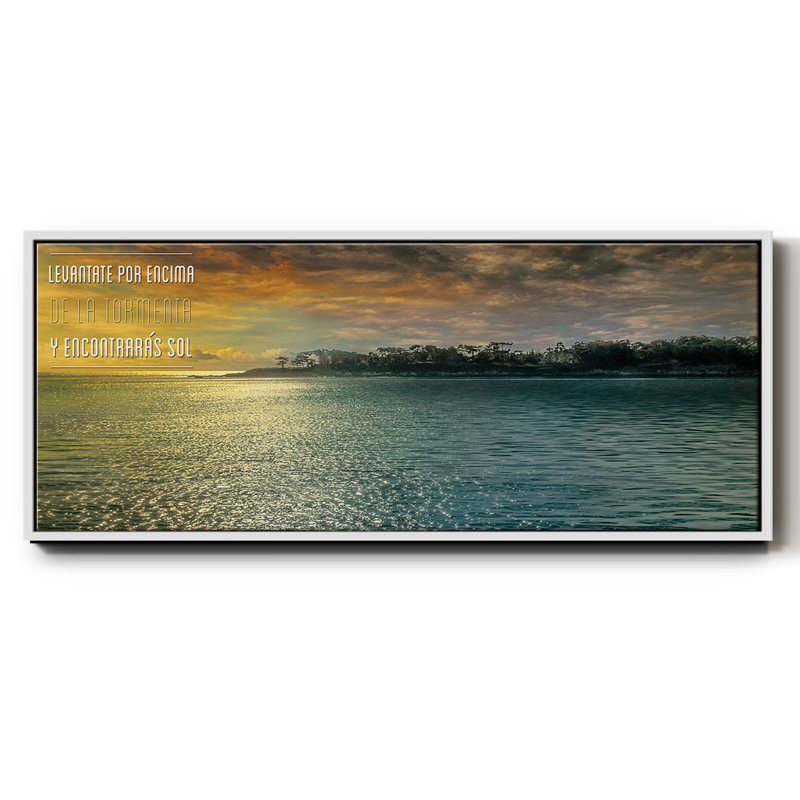 Encontraras- Framed Canvas, 8" H x 20" W