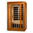 Dynamic Saunas San Marino Bluetooth Compatible FAR Infrared Sauna with Remote Control in Hemlock