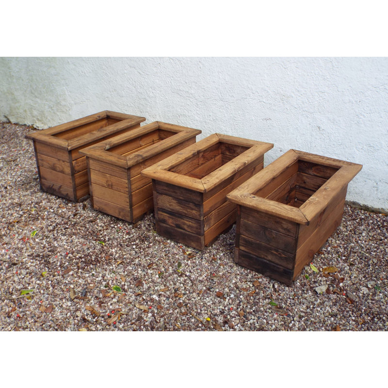 Ferreira Handmade Wood Planter Box, 38.5cm H x 57cm W x 41cm D