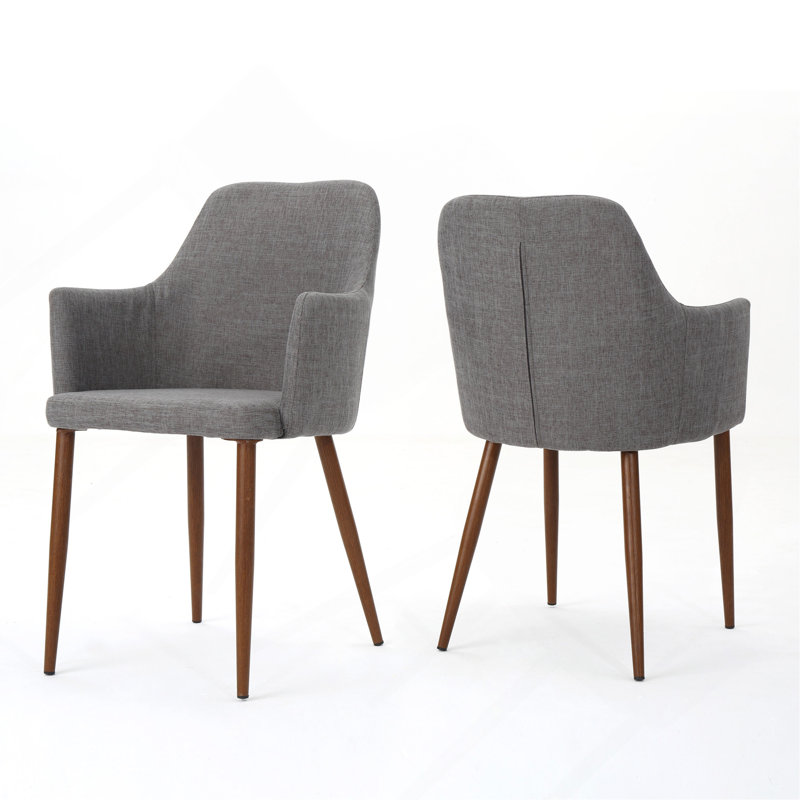 Chaise de salle à manger, Brun, Light Grey