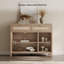 Buffet en rotin à 2 tiroirs et 3 portes l 43,39 po avec tablettes réglables-503698924