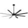 Jamii-Leigh Large Indoor/Covered Outdoor Modern Ceiling Fan with Led Lights and Remote, 6-Speed, Reversible Quiet DC Motor, Timer, 8-ABS-Blade