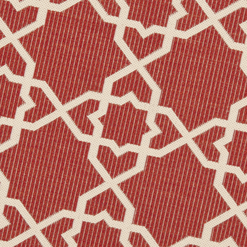 Dirks Performance Geometric Indoor/Outdoor Area Rug, Round 6'7"