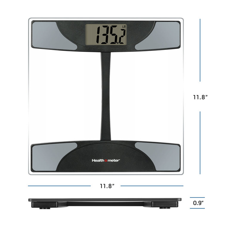 Health o meter 844KL High Capacity Digital Bathroom Weight Scale with 1.5  in. LCD, 440 lb x 0.1 lb
