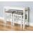 Deljan 49" Three Piece White Rectangular Solid and Manufactured Wood and Solid + Manufactured Wood Bar Table-1078532362