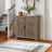 Malyha Farmhouse Louvered 2 Door Shoe Cabinet-7079418