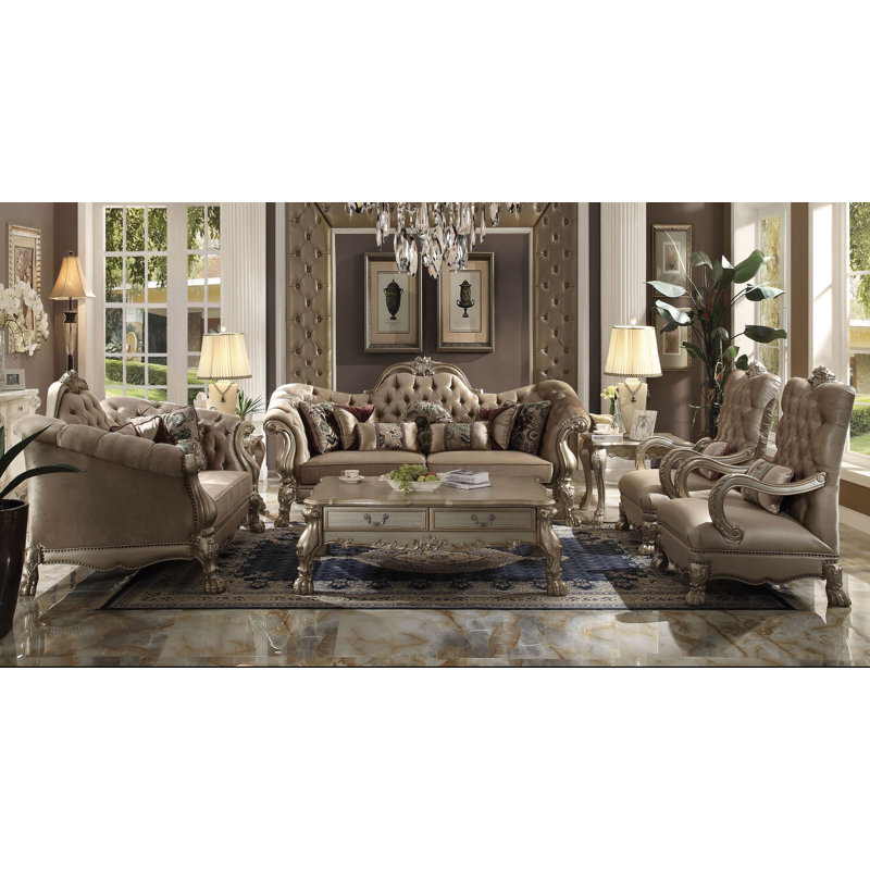 Forde 43'' Velvet Loveseat, Bone