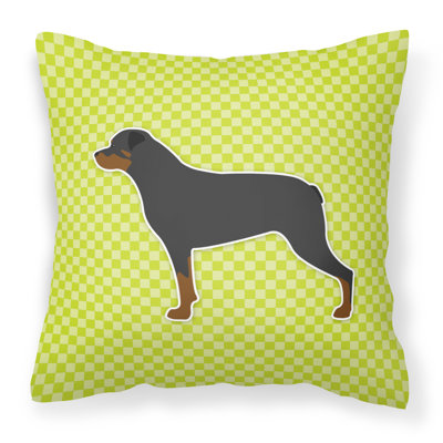 Coussin décoratif intérieur/extérieur carré rottweiler