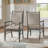 Cipolla Wood Finish Beige Fabric Arm Chair-105513481