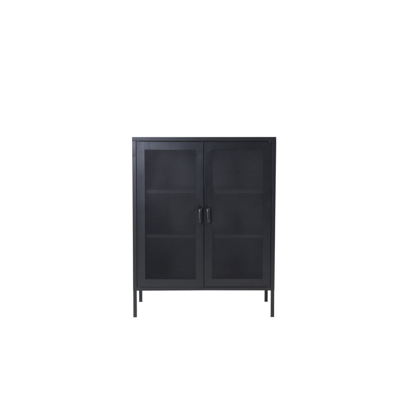 Dirit 2 -Door 2 -Shelf, Black
