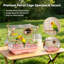 Cage à oiseaux avec accessoires complets, cage en fil de fer avec nid, bac à bain, perchoirs et mangeoires, petit habitat portable pour perruches ondulées, inséparables et autres oiseaux de compagnie, pour une utilisation en intérieur.