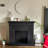 American-style carved retro fireplace decorative cabinet-1009070614