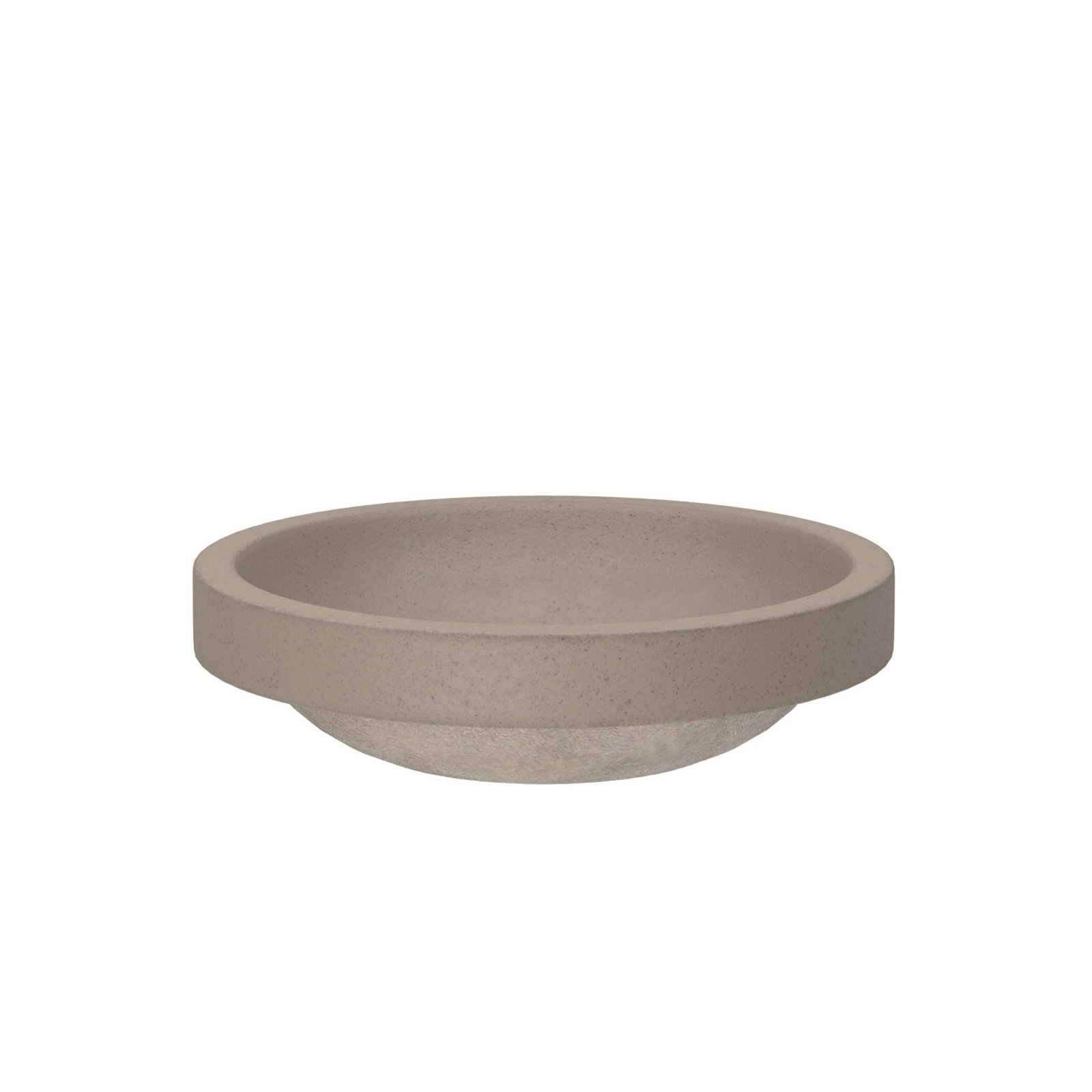 NativeStone Tolosa Oval Concrete Sink, Earth