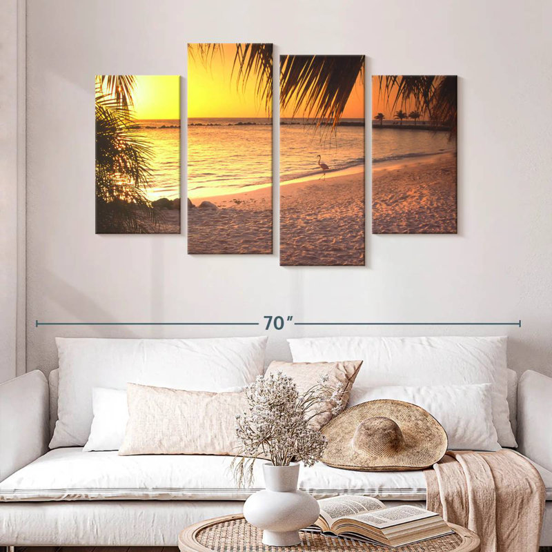 Gillard Aruba Sunset Flamingo, 32" H x 52" W