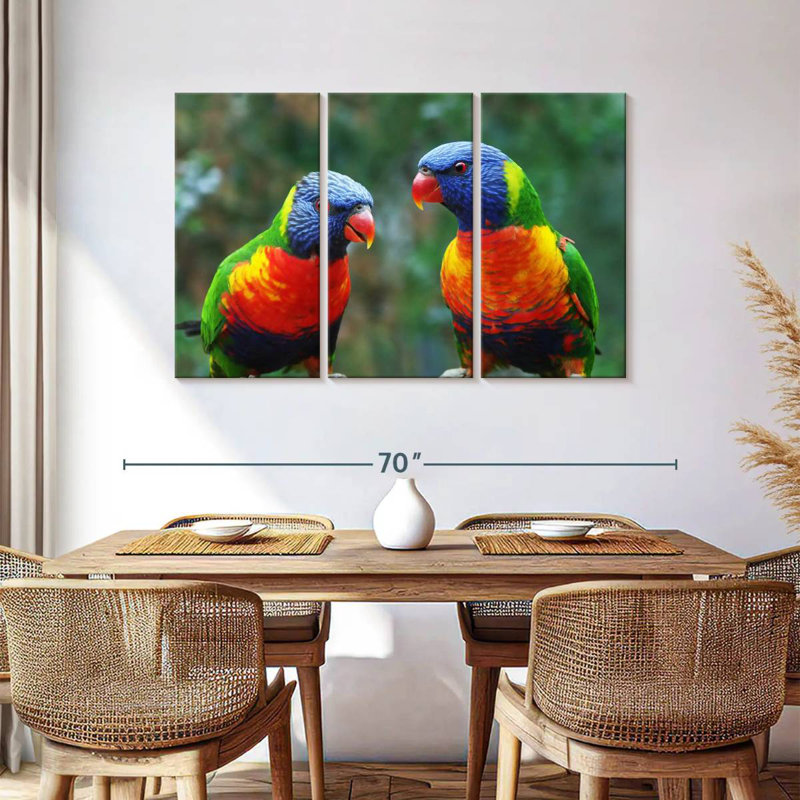 Brampt Lorikeet Buddies, 36" H x 57" W