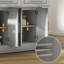 Chariot pour îlot de cuisine avec 2 tiroirs, porte-épices, couteau et porte-serviettes Kitchen Island