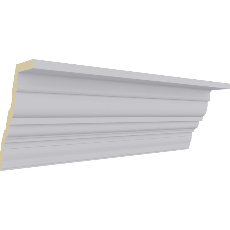 Amelia 94.5'' White Polyurethane Crown Moulding