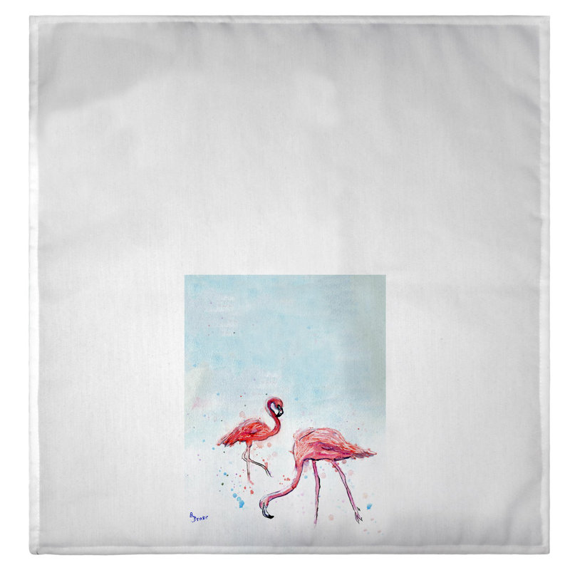 Serviette à main funky flamant roses Borchert
