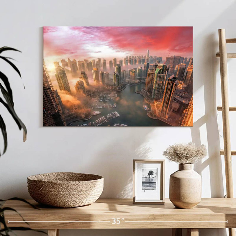 Ravi Dubai Sunset, 16" H x 24" W