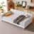 Upholstered Daybed With 4 Support Legs-1666154052-1666154055