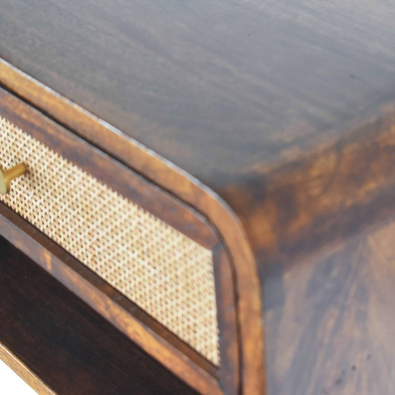Amento 45cm W Solid Wood Bedside Table