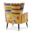 Upholstered With Footstool Wingback Chair-1815216774