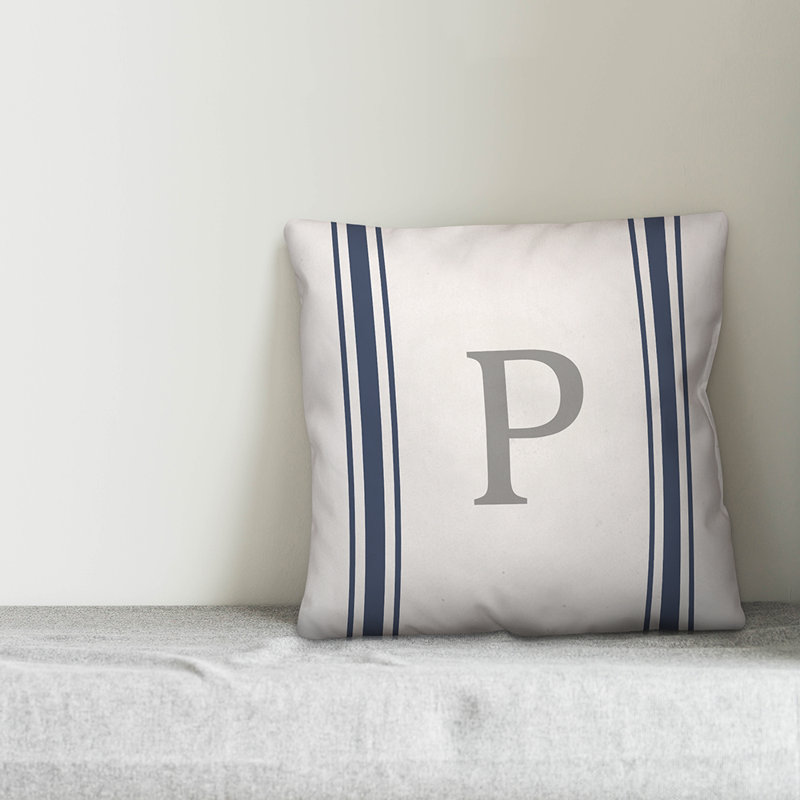 Reversible Throw Pillow, P