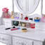 Gilboa Dressing Table with Mirror