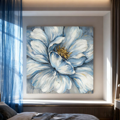 Art mural sur toile 16 "x 16" Artful Flower Blooms