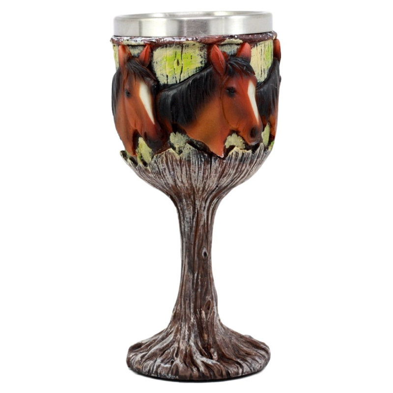 Verre à vin à racine en acier inoxydable 7 oz. Marthasville