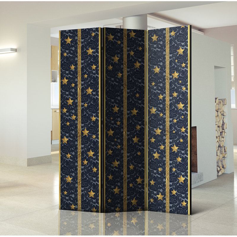 172cm H Solid Wood Folding Room Divider, 3