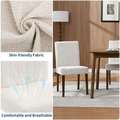 Linen Upholstered Dining Chair