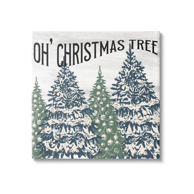 "Oh Christmas Tree", art mural sur toile par Kim Allen