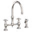 Fairfield Kitchen Bridge Faucet with Side Spray-1313322719