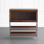 Vitrines en bois brun massif