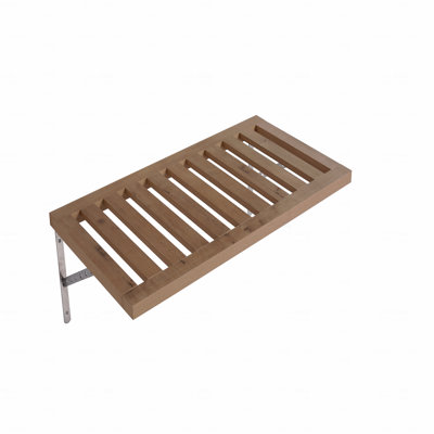 Tablettes de rangement murales modernes pour salle de bain avec 2 supports de fixation