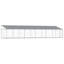 Grande cage pour chien en acier galvanisé gris Vidaxl-132937225-132937214