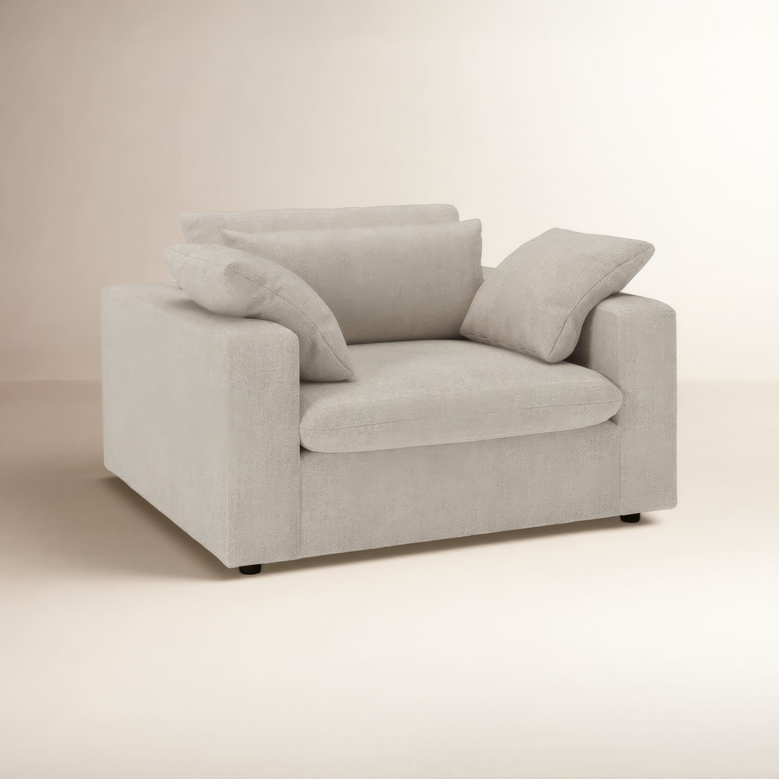 Remy Upholstered Chair And A Half, Monique Twine Textured Chenille