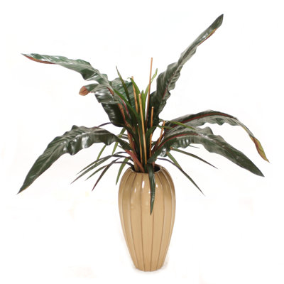 42 po plante à feuillage artificiel dans un vase décoratif